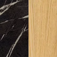 Мрамор черный / Массив ясеня MS